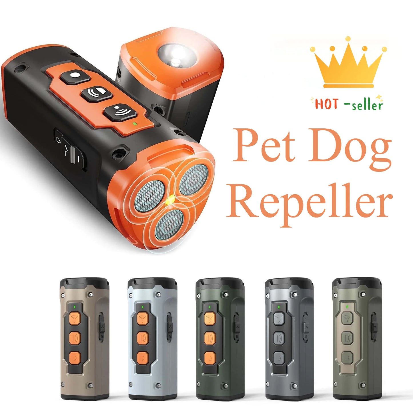 Anti-Bark Dog Trainer w/ LED Flashlight