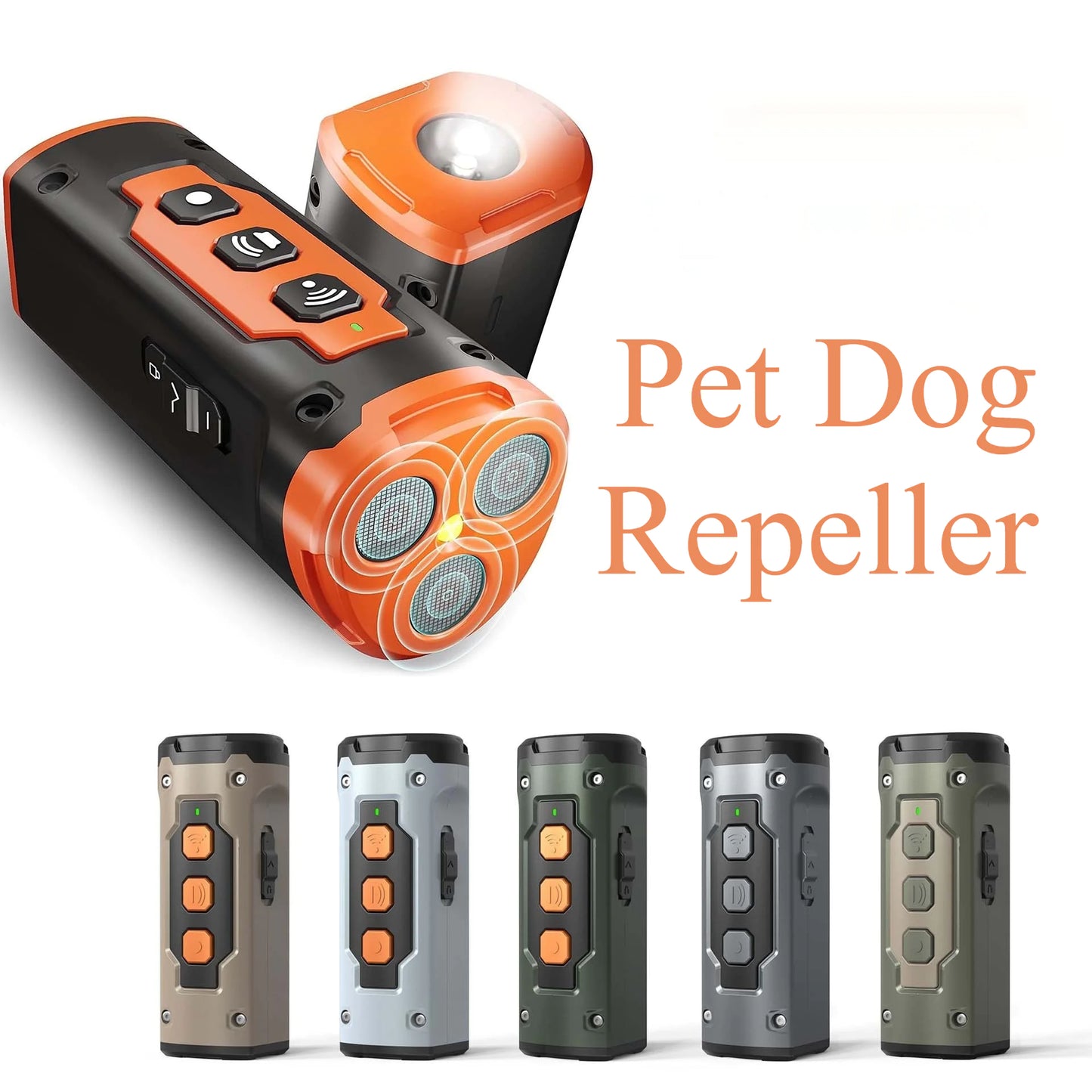 Anti-Bark Dog Trainer w/ LED Flashlight